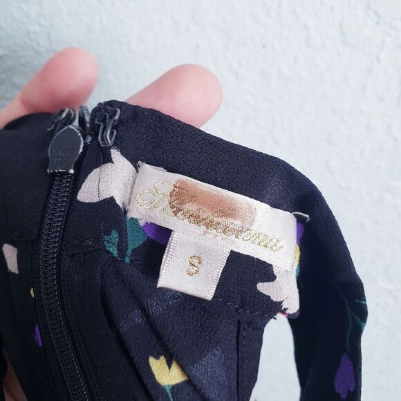 Anthropologie Shoshanna Misael Floral Silk Halter Blouse - Picture 8 of 8